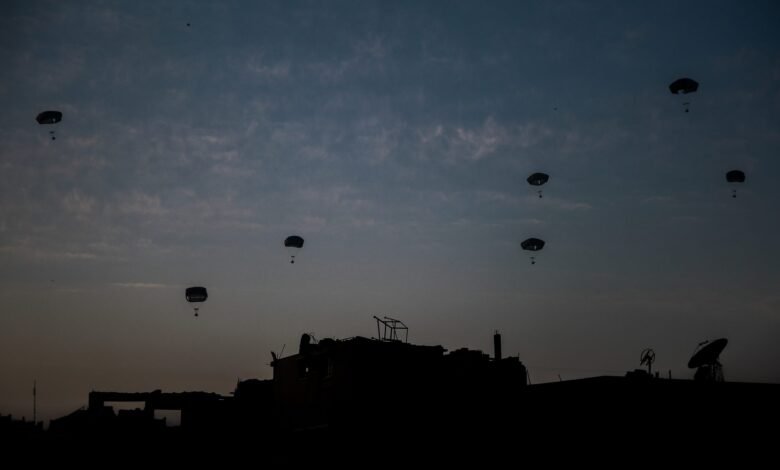 UPDATE: Gaza Receives First Round Of Airborne Aid From U.S.