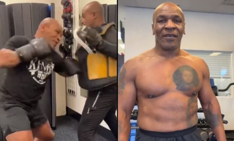 WATCH | Mike Tyson absolutely rips the pads in first training session for Jake Paul fight