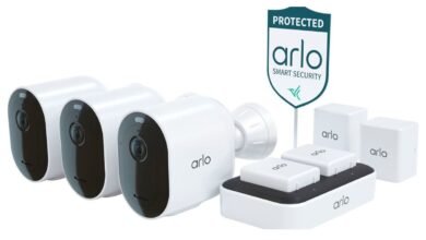 Protect your home with three Arlo smart security cameras for 58% off