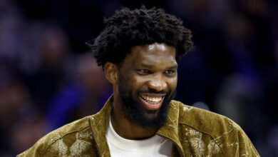 76ers’ Joel Embiid Practices for 1st Time Since Knee Injury; April Return Targeted