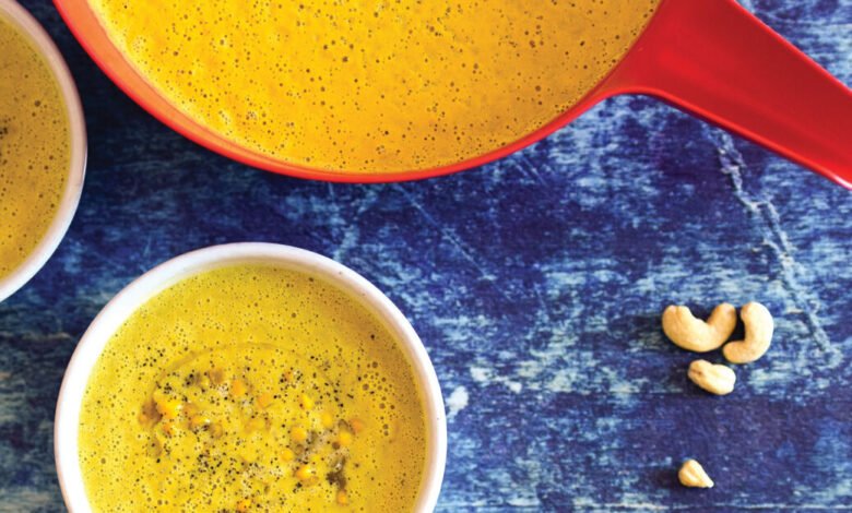 Creamy Turmeric Corn Soup