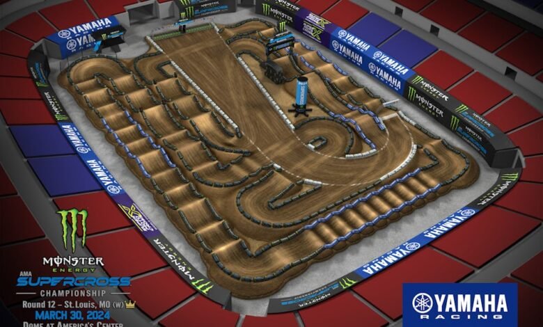 Watch: St. Louis Supercross Animated Track Map