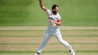 Raine reigns in adversity to rain on Northants’ promotion rampage