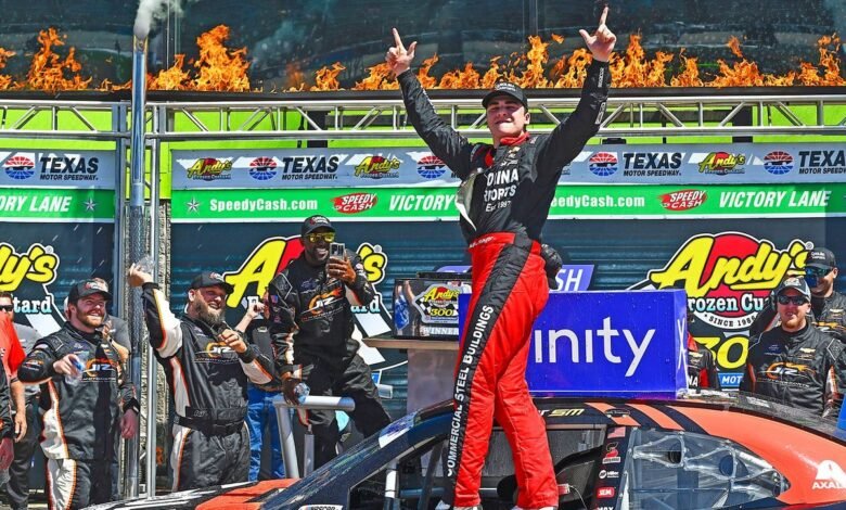 Mayer beats Sieg to Texas NASCAR Xfinity win in spectacular photo finish