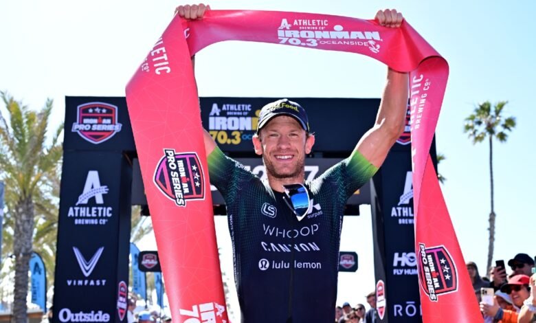 Lionel Sanders shares next step in season plan after IRONMAN 70.3 Oceanside victory