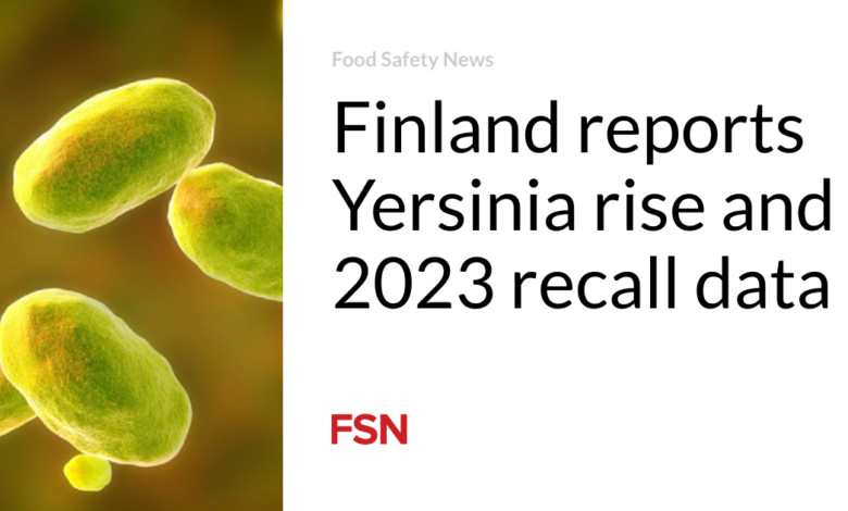 Finland reports Yersinia rise and 2023 recall data