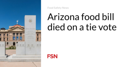 Arizona food bill died on a tie vote