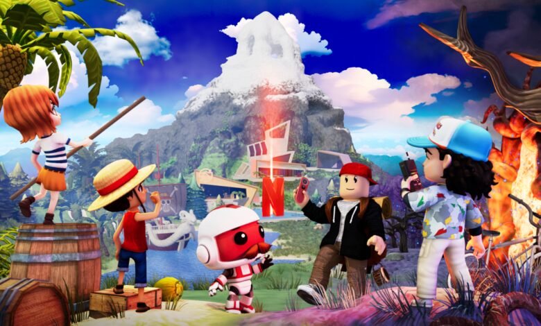 Netflix and Roblox team up for a digital theme park that’s heavy on corporate synergy