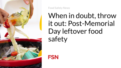 When in doubt, throw it out: Post-Memorial Day leftover food safety