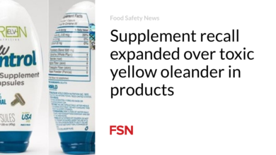 Supplement recall expanded over toxic yellow oleander in products