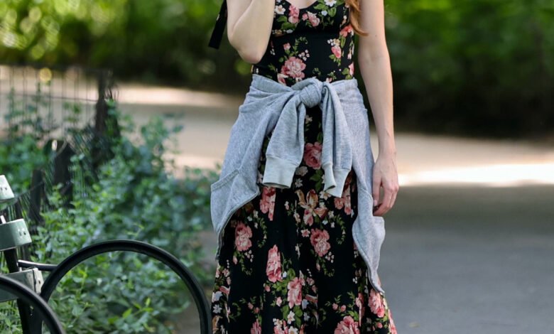 Dakota Johnson Just Rocked This Reformation Dress on the Set of Her New Rom-Com