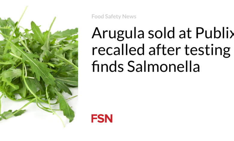 Arugula sold at Publix recalled after testing finds Salmonella