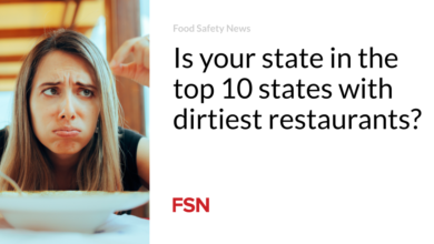 Is your state in the top 10 states with dirtiest restaurants?
