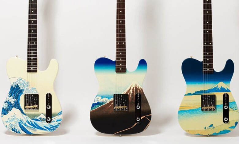 “A special guitar that features art by world-renowned artists”: Fender Japan’s latest Art Canvas creations bring an iconic Japanese art landscape print series from the 1800s to the Esquire