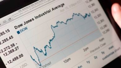 Dow Jones Industrial Average scrambles to recovery lost ground on Friday but still ends lower