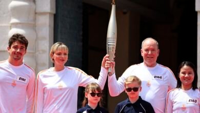 Charles Leclerc joins Olympic torch relay ahead of Paris Summer Games