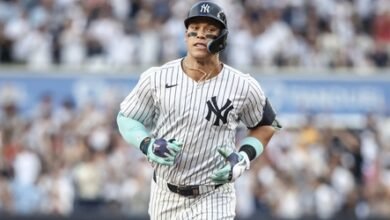 Aaron Judge’s 28th home run helps Yankees beat Braves, 8-3