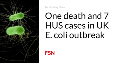 One death and 7 HUS cases in UK E. coli outbreak
