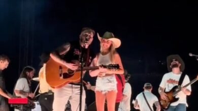 Zach Bryan brings out ‘Hawk Tuah’ girl to sing ‘Revival’ at Nashville concert