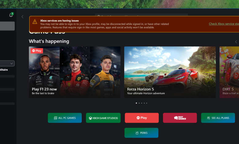 Xbox Live games are down due to sign-in problems