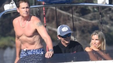 Rob Lowe, 60, shows off incredible physique during California boat outing
