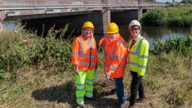 Eric Wright starts Soar bridge replacement