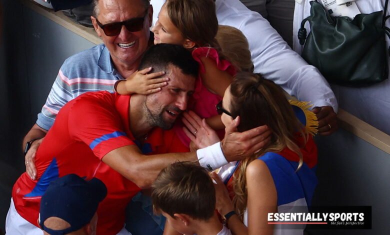 Shaking Novak Djokovic Embraces Daughter Tara in Emotionally Charged Family Scenes After Making Olympic History