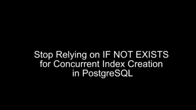 Stop Relying on IF NOT EXISTS for Concurrent Index Creation in PostgreSQL