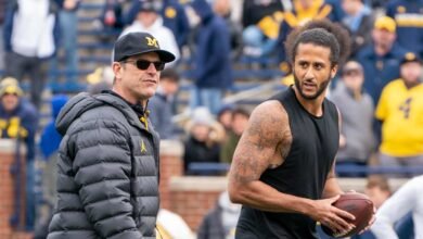 Jim Harbaugh Says Colin Kaepernick Is ‘Considering’ Joining Chargers Coaching Staff