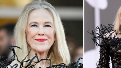 Catherine O’Hara’s Dress For the “Beetlejuice 2” Premier Is Dubbed a “Masterpiece,” and Leaves Fans in Awe