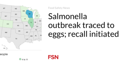 Salmonella outbreak traced to eggs; recall initiated