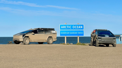 Three Cybertruck owners successfully drove from Florida to the Arctic Ocean