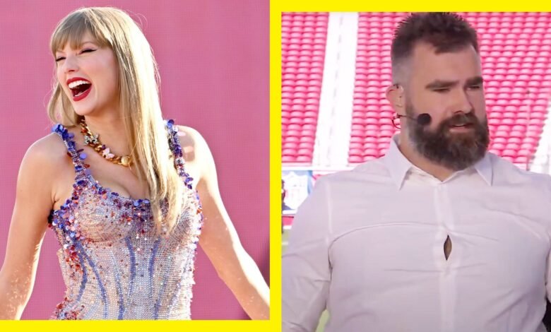 Travis Kelce Reveals Taylor Swift’s Reaction to Brother Jason’s Tiny Shirt During His MNF Debut