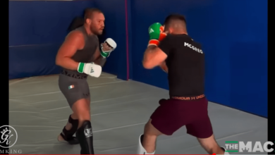 Watch: Conor McGregor returns to sparring — ‘Off we go again’