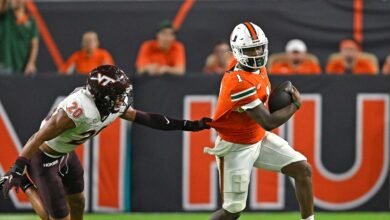 Cam Ward, No. 7 Miami Wow CFB Fans in Virginia Tech Win After Controversial Finish