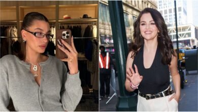 Hailey Bieber and Selena Gomez Both Ditched ‘Toffee Nails’ for ‘Vanilla Chai’ Manicures