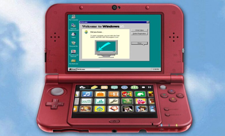 A modder got Windows 95 running on a Nintendo 3DS… very slowly