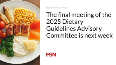 The final meeting of the 2025 Dietary Guidelines Advisory Committee is next week