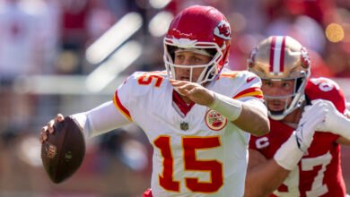 Watch: Chiefs QB Patrick Mahomes’ interception leads to 49ers TD