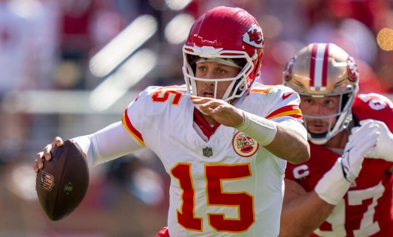 Watch: Chiefs QB Patrick Mahomes’ interception leads to 49ers TD