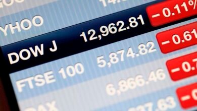 Dow Jones Industrial Average sinks over 200 points on risk aversion