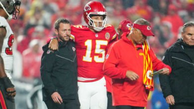 Chiefs QB Patrick Mahomes shrugs off rolled ankle to lead Kansas City to OT win                          Nov 05, 2024