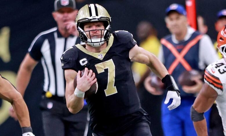 Saints’ Darren Rizzi on ‘ageless’ Taysom Hill’s three-touchdown day: ‘He certainly doesn’t look 34’                          Nov 18, 2024