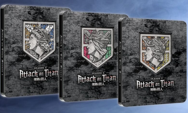 New Attack on Titan Seasons 1-3 Steelbooks Are Out Today