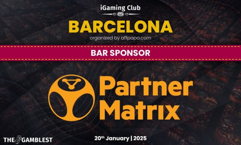 PartnerMatrix as Bar Sponsor for iGaming Club Barcelona 2025