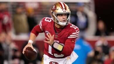 Brock Purdy avoided serious elbow injury in loss to Lions; 49ers QB unlikely to play in Week 18                          Dec 31, 2024