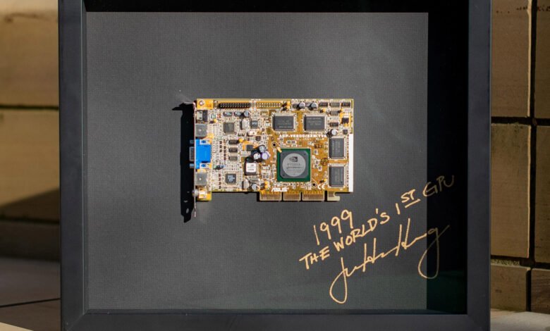 Nvidia is giving away classic GPUs, framed and signed by the CEO