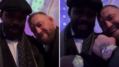 Conor McGregor and Jon Jones share friendly exchange over luxury watches at epic party