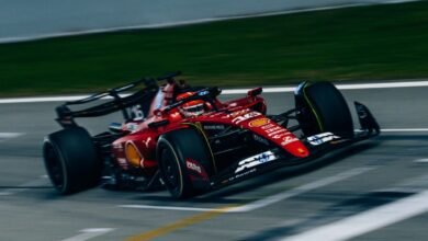 Hamilton’s shunt causes Leclerc’s Ferrari run to be scrapped