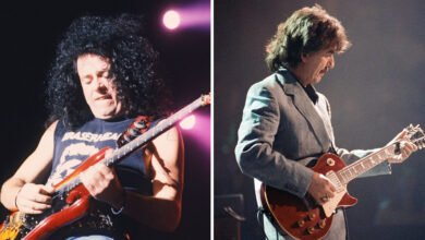 “I gave him my Les Paul to use, which, just by him holding it, increased its value by like a million dollars”:  In 1992, Steve Lukather was still getting over meeting his Beatles icon – then there was a knock on the stage door